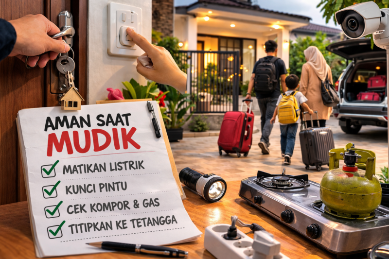 Tips Menjaga Keselamatan Rumah Saat Mudik ke Kampung Halaman
