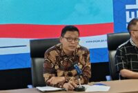 Direktur Jenderal Pajak Bimo Wijayanto dalam kegiatan Kelas Pajak untuk Wartawan di Jakarta, Kamis (5/3/2026).(KOMPAS.com/DEBRINATA RIZKY)