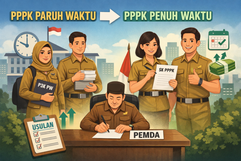 Pemda Mulai Usulkan PPPK Paruh Waktu Jadi PPPK Penuh Waktu