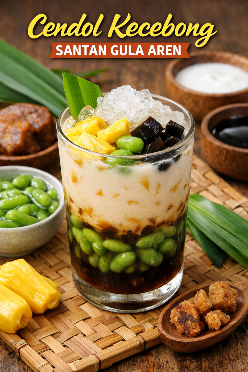 Cendol Kecebong Santan Gula Aren, Segar untuk Takjil Ramadan