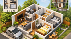 Inspirasi Rumah Minimalis Dua Kamar, Solusi Nyaman di Lahan Terbatas