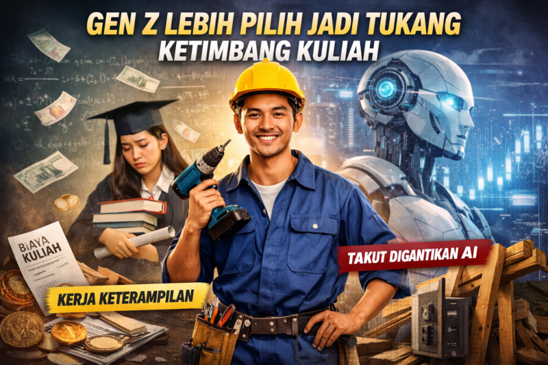 Gara-gara AI, Banyak Gen Z Pilih Jadi Tukang Ketimbang Kuliah