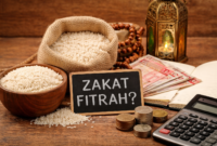 Ilustrasi zakat fitrah.