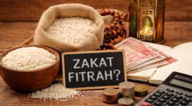 Ilustrasi zakat fitrah.