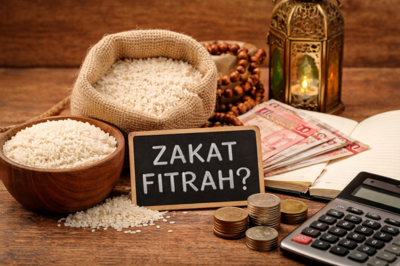 Ilustrasi zakat fitrah.