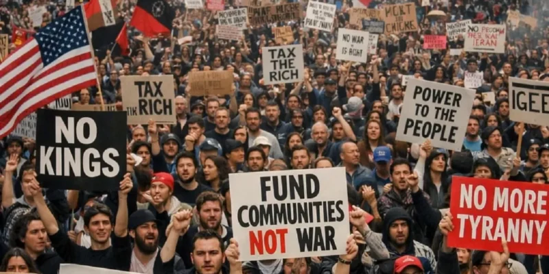 Jutaan Warga AS Turun ke Jalan, Protes “No Kings” Kecam Kebijakan Donald Trump ( dok.Suara Merdeka Purbalingga 0
