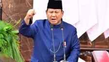 Presiden Prabowo Subianto menyampaikan pidato dalam forum kenegaraan yang menyinggung arah kebijakan dan posisi Indonesia dalam dinamika geopolitik dunia.