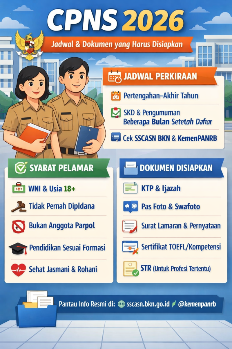 CPNS 2026: Jadwal dan Dokumen Penting