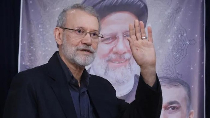 Kepala keamanan top Iran, Ali Larijani (dok. Majid Asgaripour/WANA (West Asia News Agency) via Reuters.