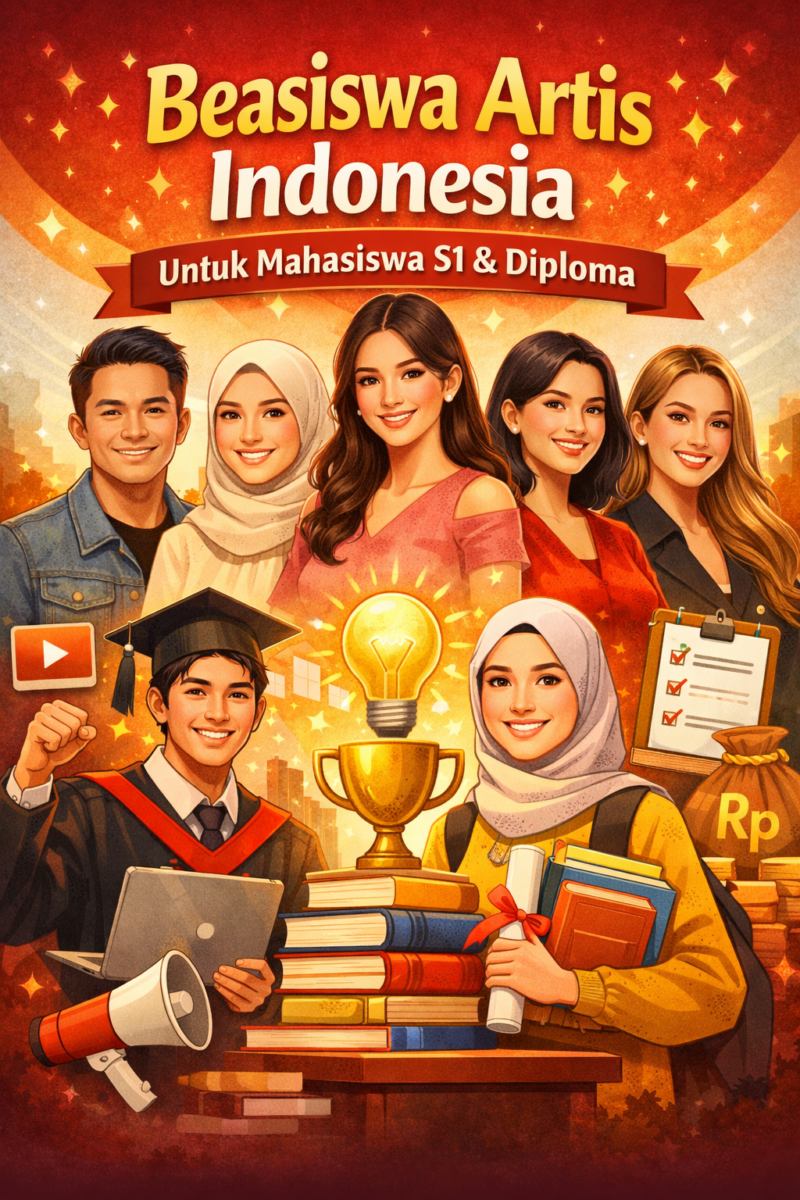 6 Beasiswa Artis Indonesia untuk Mahasiswa S1 dan Diploma ( poto : Ilustrasi AI )