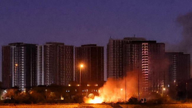 Perang Iran vs Israel dan AS. (AFP/AHMAD AL-RUBAYE)