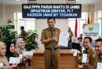 Ilustrasi : Gaji PPPK Paruh Waktu di Jambi Dipastikan Dibayar, Plt Kadisdik Umar MY Tegaskan