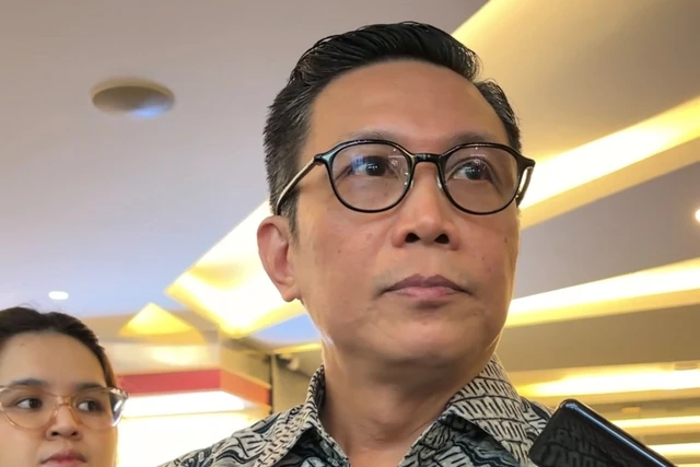 Pjs Direktur Utama BEI Jeffrey Hendrik di Gedung BEI, Jakarta, Senin (9/3/2026). Foto: Najma Ramadhanya/kumparan