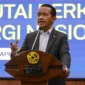 Menteri ESDM Bahlil Lahadalia menyampaikan keterangan saat konferensi pers terkait penemuan cadangan gas raksasa di Kementerian ESDM, Jakarta, Senin (20/4/2026). Foto: Dhemas Reviyanto/ANTARA FOTO