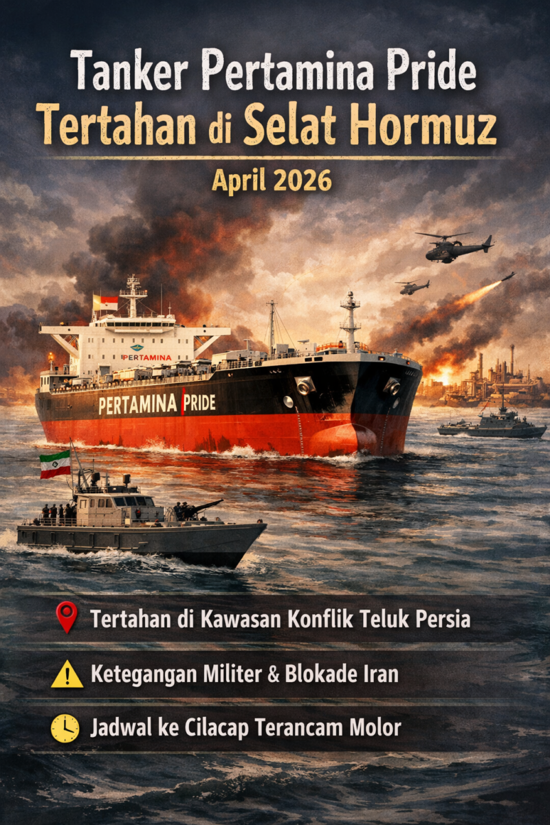 Tanker Pertamina Pride Tertahan, Jadwal Tiba Berpotensi Molor