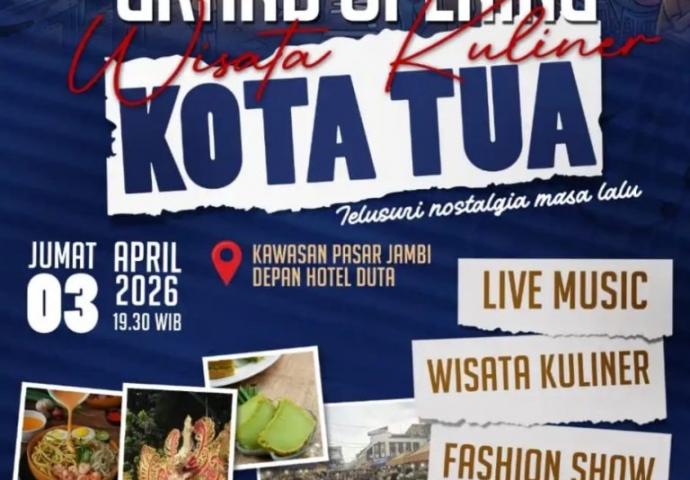 Pemkot Jambi Resmikan Wisata Kuliner Kota Tua