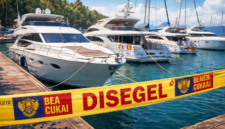 Bea Cukai Segel 4 Kapal Wisata Asing di Pantai Marina ( AI )