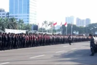 1.948 Personel Gabungan Siaga Amankan Demo Buruh di Depan DPR ( ilustrasi Poto : ANTARA/HO-Humas Polri )