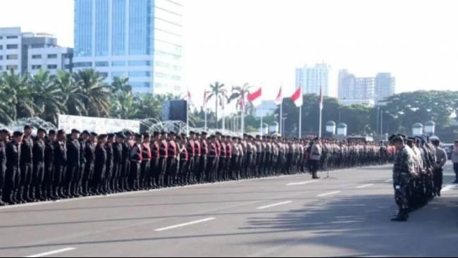 1.948 Personel Gabungan Siaga Amankan Demo Buruh di Depan DPR ( ilustrasi Poto : ANTARA/HO-Humas Polri )