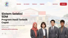 Tampilan laman depan pendaftaran rekrutmen Koperasi Desa Merah Putih dan Kampung Nelayan Merah Putih. (Sumber: phtc.panselnas.go.id)