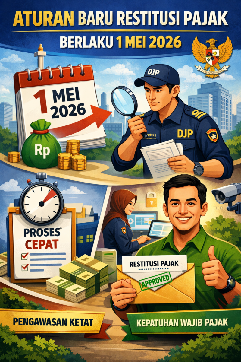 Aturan Baru Restitusi Pajak Berlaku 1 Mei, Pemerintah Perkuat Pengawasan (ilustrasi poto: AI)