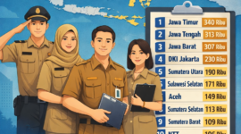 10 Provinsi dengan ASN Terbanyak 2025: Jawa Timur Duduki Posisi Puncak