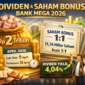 Bank Mega Bagikan Dividen dan Saham Bonus, Nilainya Capai Triliunan Rupiah ( poto : AI )
