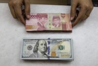 Ilustrasi kurs dollar ke rupiah, nilai tukar rupiah.(ANTARA FOTO/Dhemas Reviyanto)