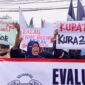 Eks karyawan Sritex mendesak kurator mempercepat lelang aset perusahaan agar pesangon dan THR segera dibayarkan di tengah proses pailit dan PHK massal. ( Poto : KOMPAS.com/Muchamad Dafi Yusuf )
