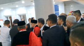 Anwar Usman Pingsan Usai Prosesi Purnabakti di Gedung MK (dok.KOMPAS.com/Fristin Intan Sulistyowati)