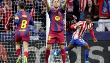 Hasil pertandingan Liga Champions 2025-2026 memastikan Atletico Madrid dan Paris Saint-Germain melaju ke babak semifinal.(AFP/OSCAR DEL POZO)