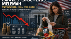 Daya Beli Lesu, Pengeluaran Konsumen AS Nyaris Stagnan (AI)