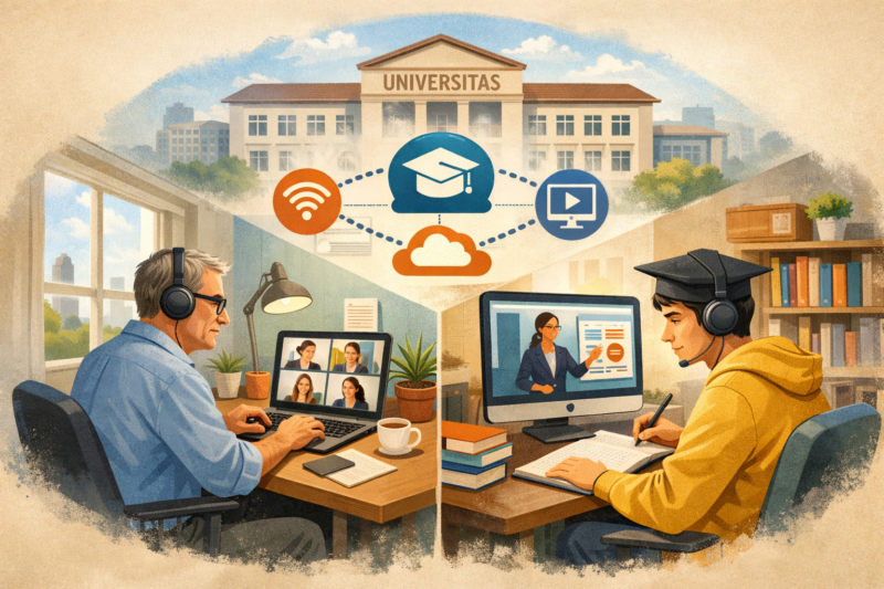 Kampus Masuk Era Efisiensi, Dosen Didorong Dapat WFH dan Mahasiswa Senior PJJ ( AI )