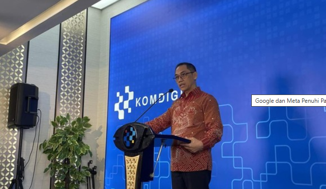 Google dan Meta di Periksa Komdigi, Jawab 29 Pertanyaan ( dok.CNN Indonesia /Wisga Putra )