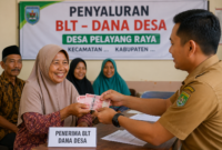 Warga Desa Pelayang Raya menerima BLT Dana Desa Rp1,2 juta yang membantu kebutuhan keluarga sekaligus mendorong ekonomi desa.