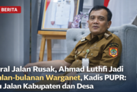 Warganet Soroti Jalan Rusak, Ahmad Luthfi Jadi Sasaran Kritikan