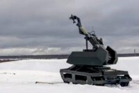 Rusia Uji Mortir Robotik Bagulnik‑82, Memuat Peluru Otomatis Hanya 5 Detik ( dok.Telegram/ AIRSPACE REVIEW )