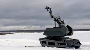 Rusia Uji Mortir Robotik Bagulnik‑82, Memuat Peluru Otomatis Hanya 5 Detik ( dok.Telegram/ AIRSPACE REVIEW )