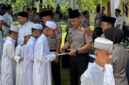 Kapolda Jambi, Irjen Pol Krisno Halomoan Siregar, silaturahmi ke Pondok Pesantren Tahfizul Qur’an Hasan Soleha Qim, di Desa Bukit Baling, Muaro Jambi, Rabu | foto : andra rawas