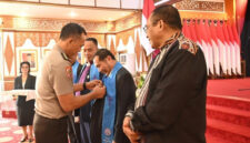 Pengurus PGI Wilayah Jambi masa bakti 2026–2031 dilantik, Rabu (8/4/2026), di Auditorium Rumah Dinas Gubernur Jambi | foto : andra rawas