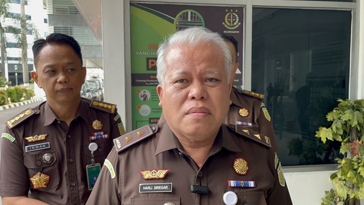 Harli Siregar ditunjuk menjadi Inspektur III pada Jaksa Agung Muda BIdang Pengawasaan Kejagung yang sebelumnya menjabat Kepala Kejaksaan Tinggi Sumatra Utara. Foto: Metrotvnews.com/Candra Yuri Nuralam.