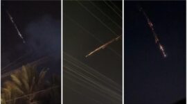 Benda bercahaya melintasi langit di Lampung (Foto: (Foto: Istimewa/Tangkapan Layar)