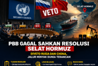 PBB Gagal Sahkan Resolusi Pembukaan Selat Hormuz ( AI )