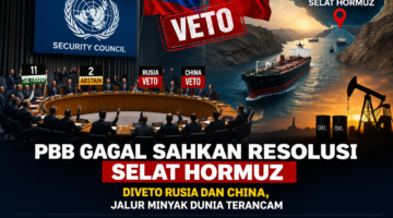 PBB Gagal Sahkan Resolusi Pembukaan Selat Hormuz ( AI )