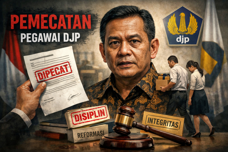 Dirjen Pajak Tegaskan Pemecatan Pegawai DJP Bukan Prestasi, Melainkan Penegakan Disiplin (poto ilustrasi AI )