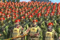 Suasana Perayaan HUT ke-80 TNI di Monas. (Sekretariat Presiden)