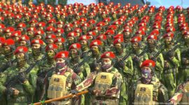 Suasana Perayaan HUT ke-80 TNI di Monas. (Sekretariat Presiden)