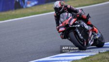 Marco Bezzecchi menjadi pembalap Aprilia tercepat pada sesi Practice MotoGP Spanyol 2026.