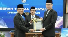 Foto: Pelantikan Hendarsam Marantoko sebagai Direktur Jenderal Imigrasi Kementerian Imipas di Gedung Kementerian Imipas, Jakarta Selatan, Rabu (1/4/2026). (dok istimewa)