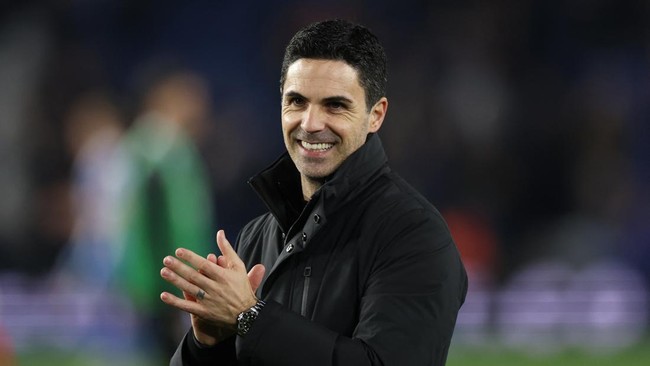 Arsenal Lolos ke Semifinal Liga Champions, Arteta: Ini Momen Luar Biasa ( poto : dok.(Action Images via Reuters/Paul Childs/CNN Indonesia )